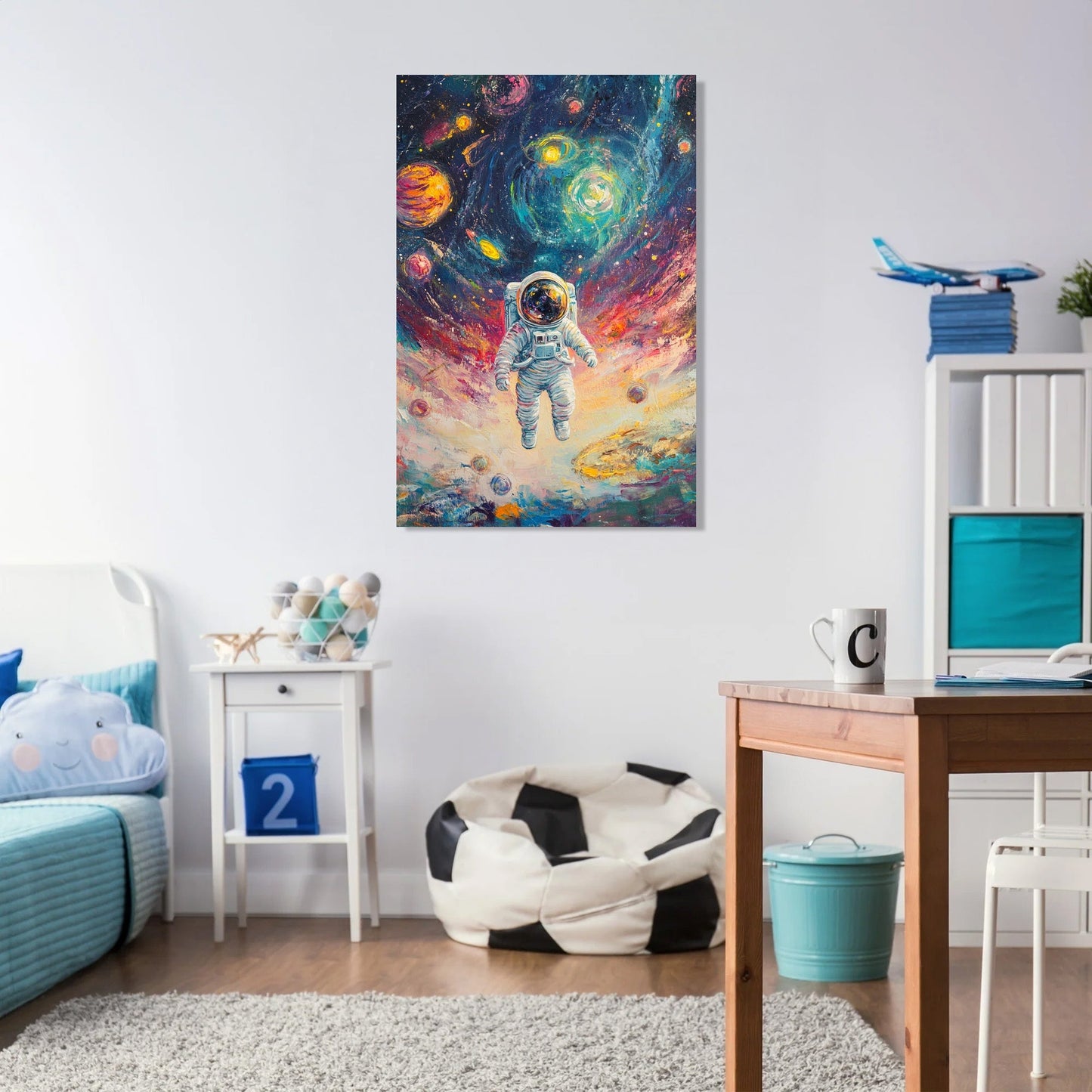 Celestial Dreaming Astronaut Canvas