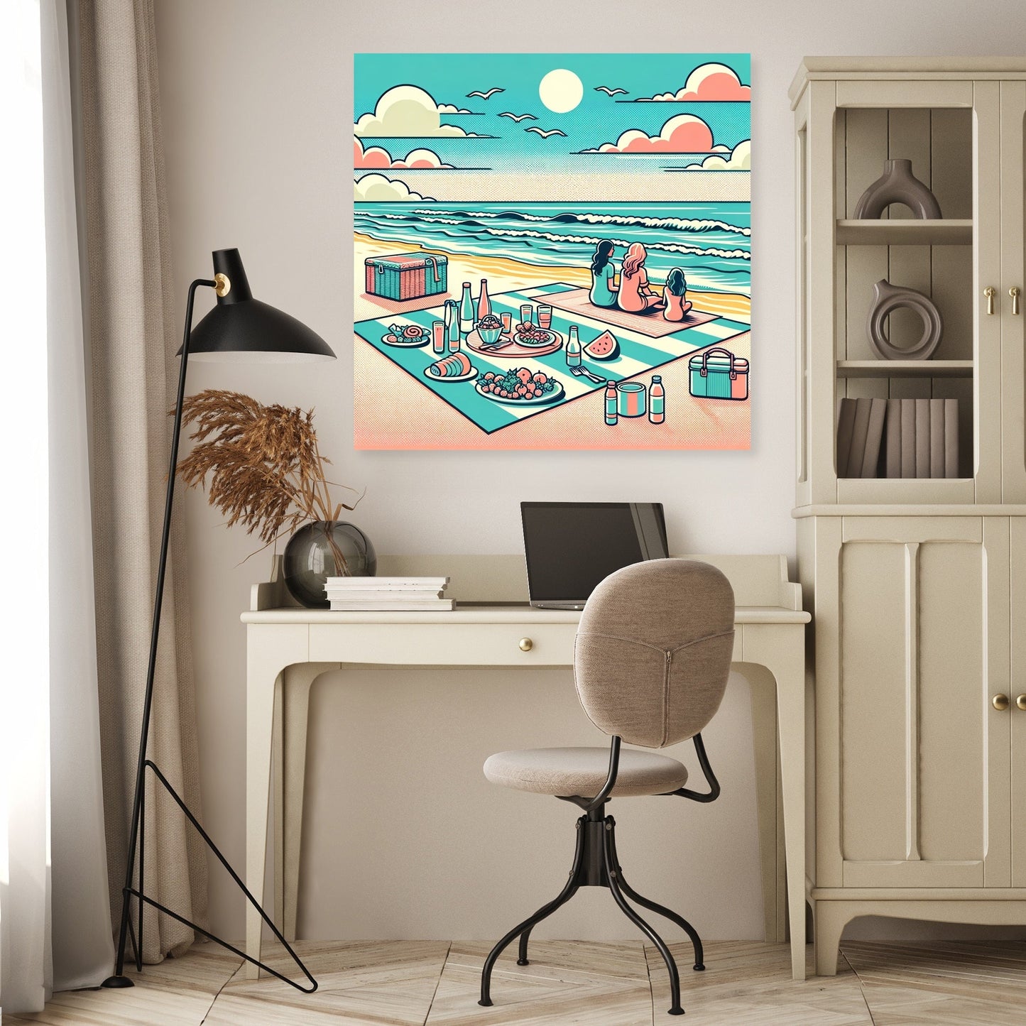Seaside Picnic Canvas