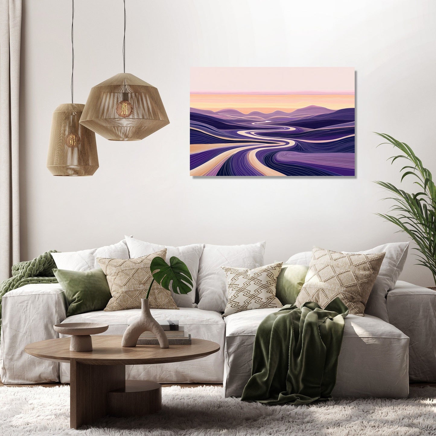 Dusk River Dream Canvas