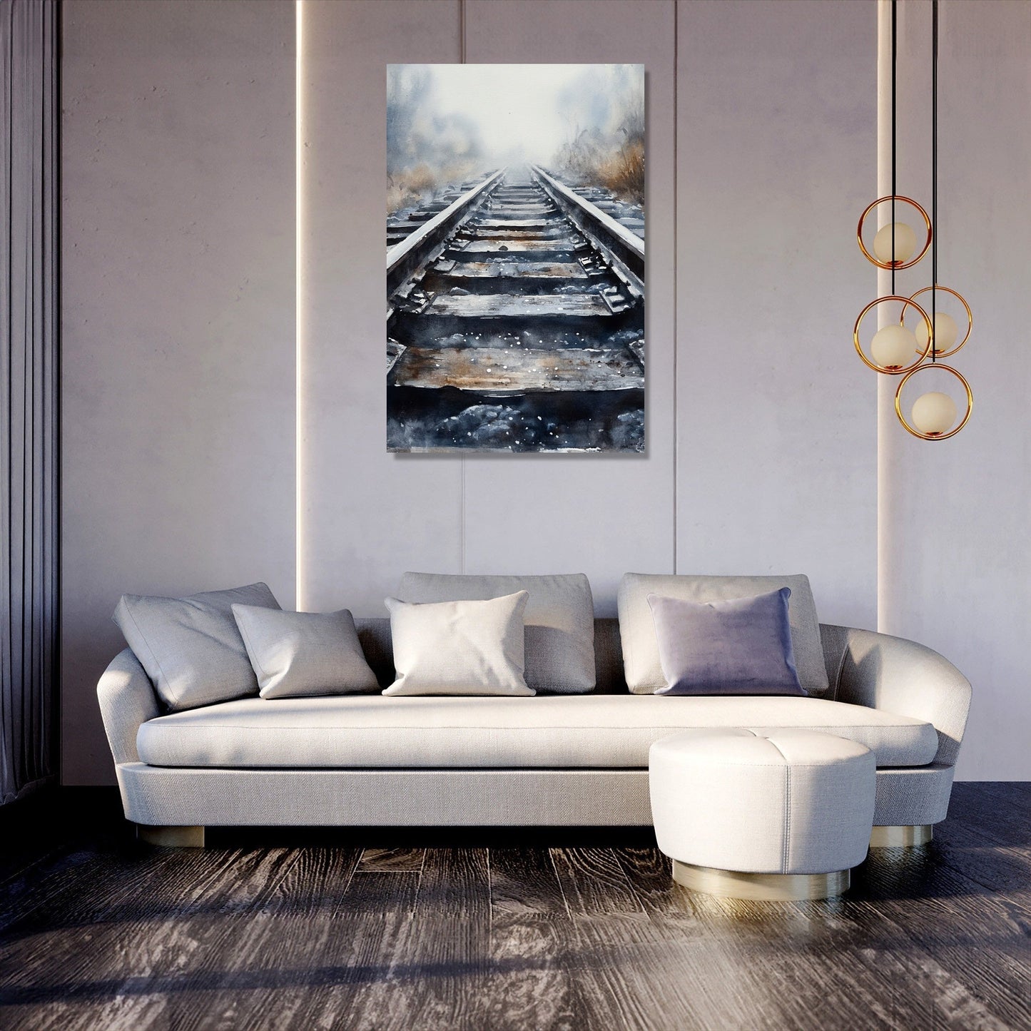 Misty Rails Canvas