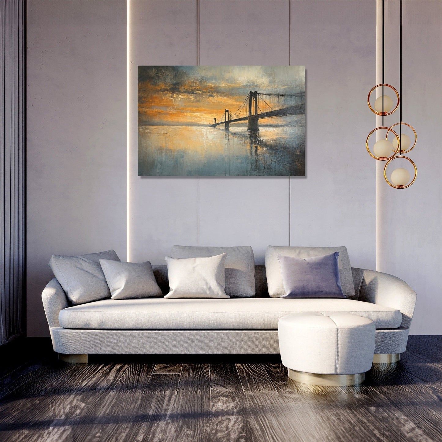 Humber Bridge Dawn Canvas