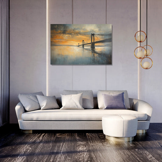 Humber Bridge Dawn Canvas