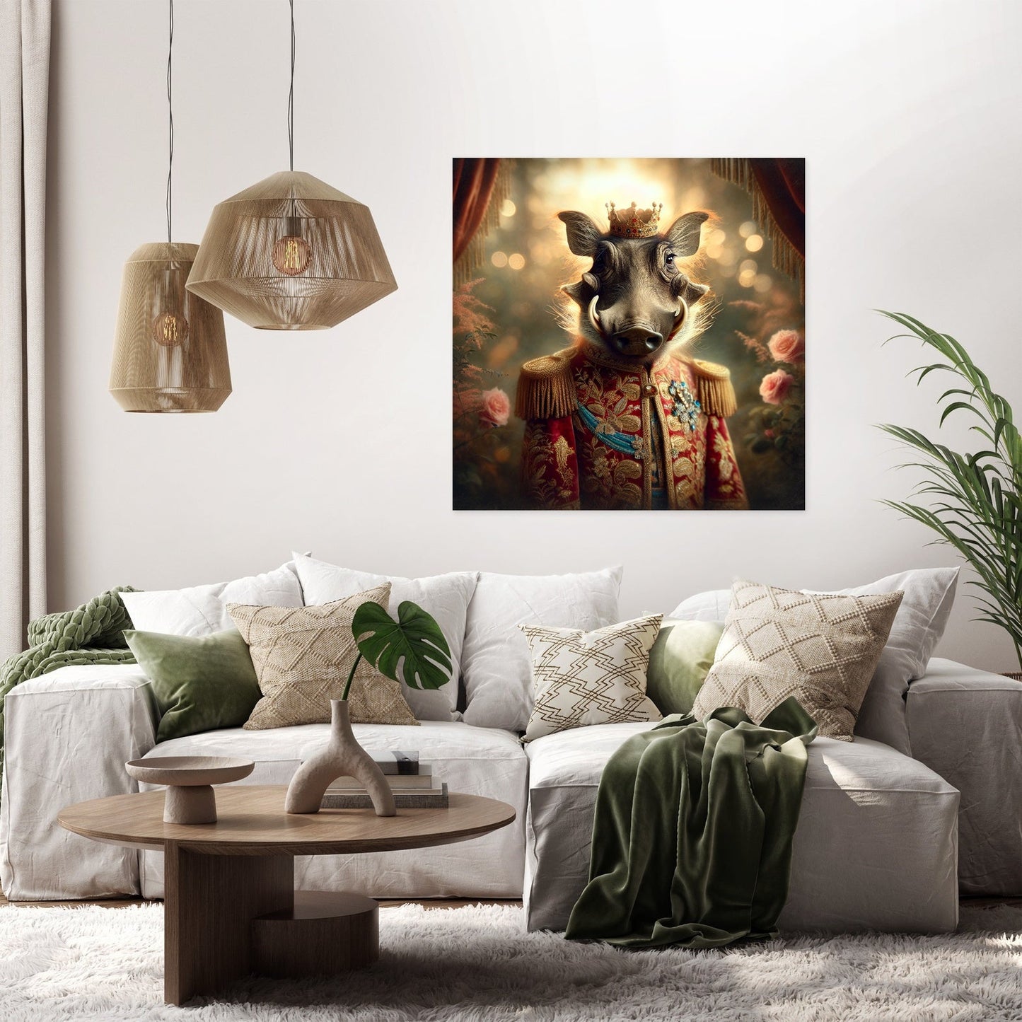 Regal Warthog Dawn Canvas