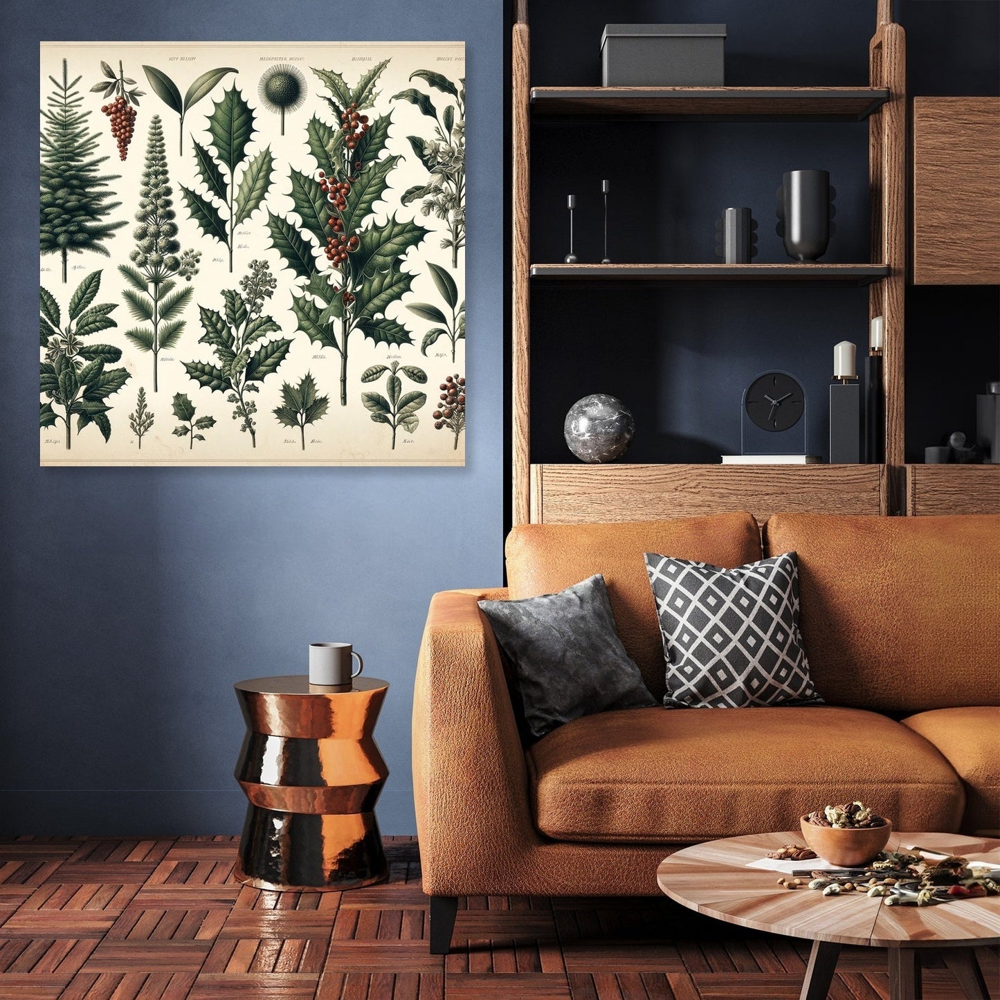 Winter Flora Archive Canvas