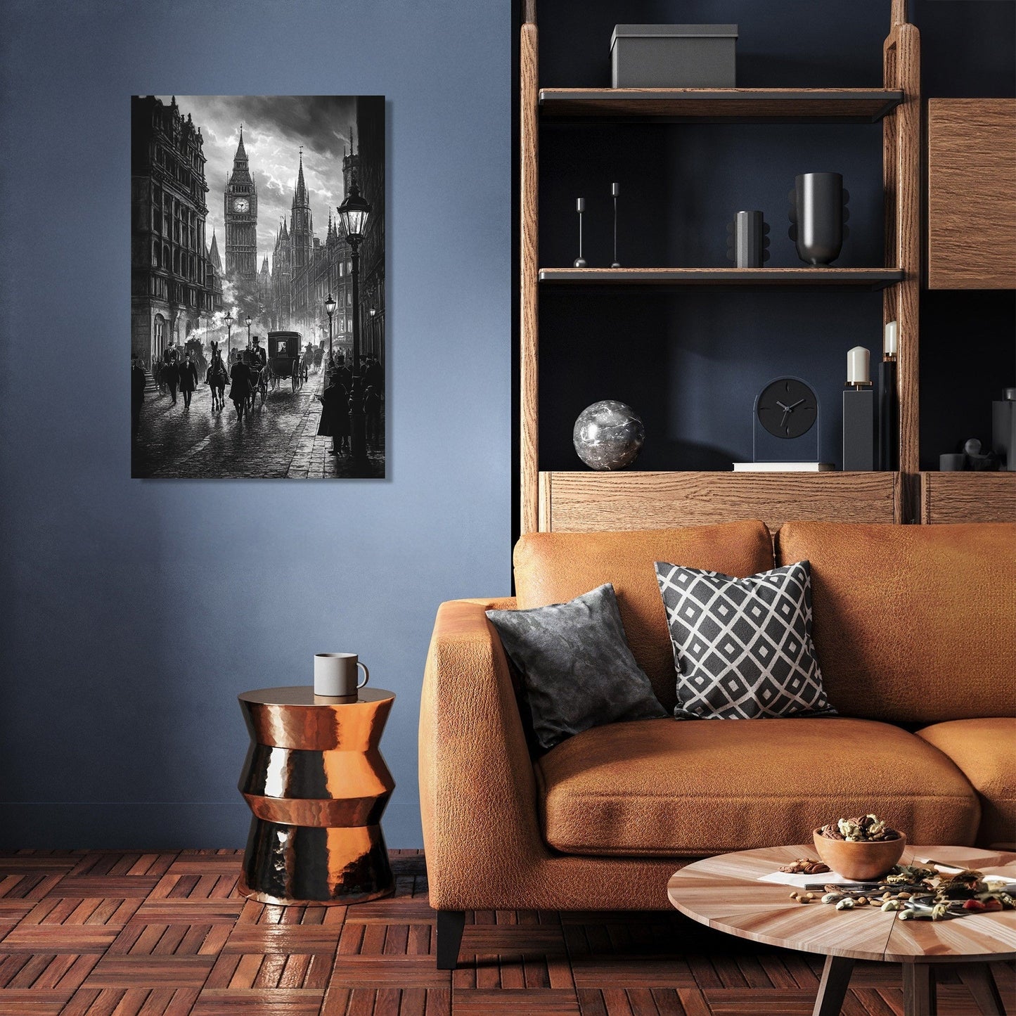 Victorian Street Elegance Canvas