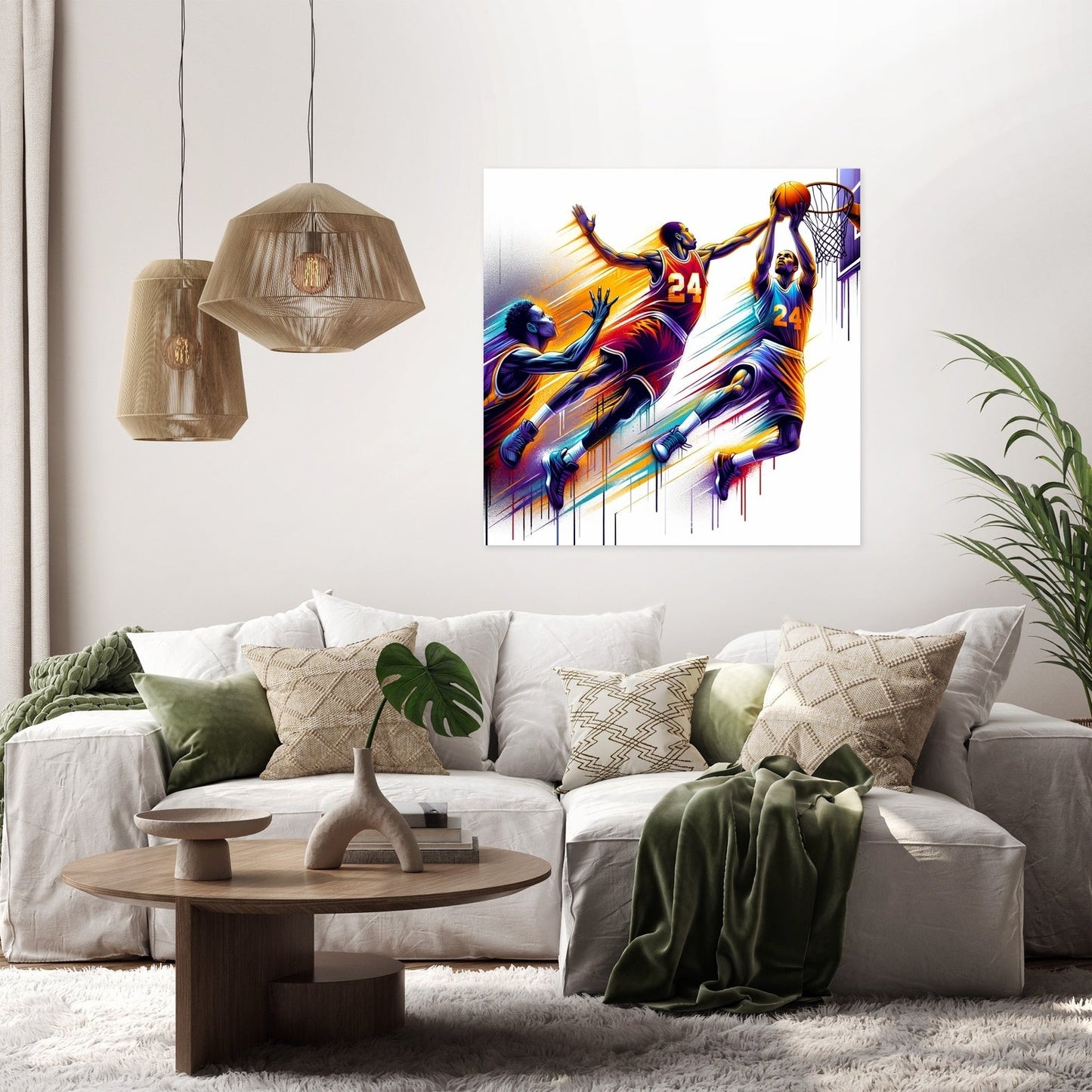 Courtside Clash Canvas