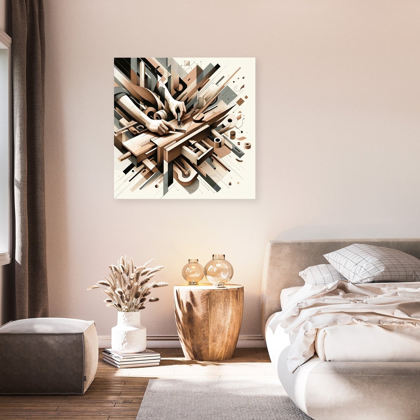 Abstract Woodworker Canvas