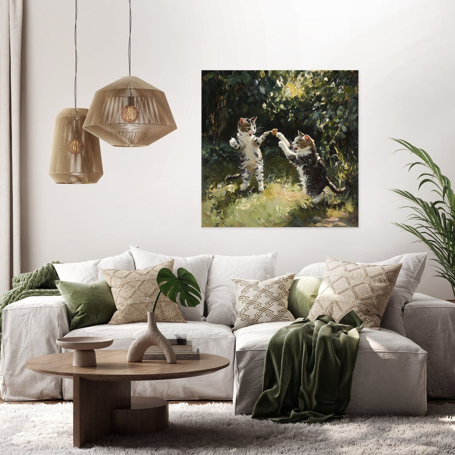 Feline Hunters Canvas