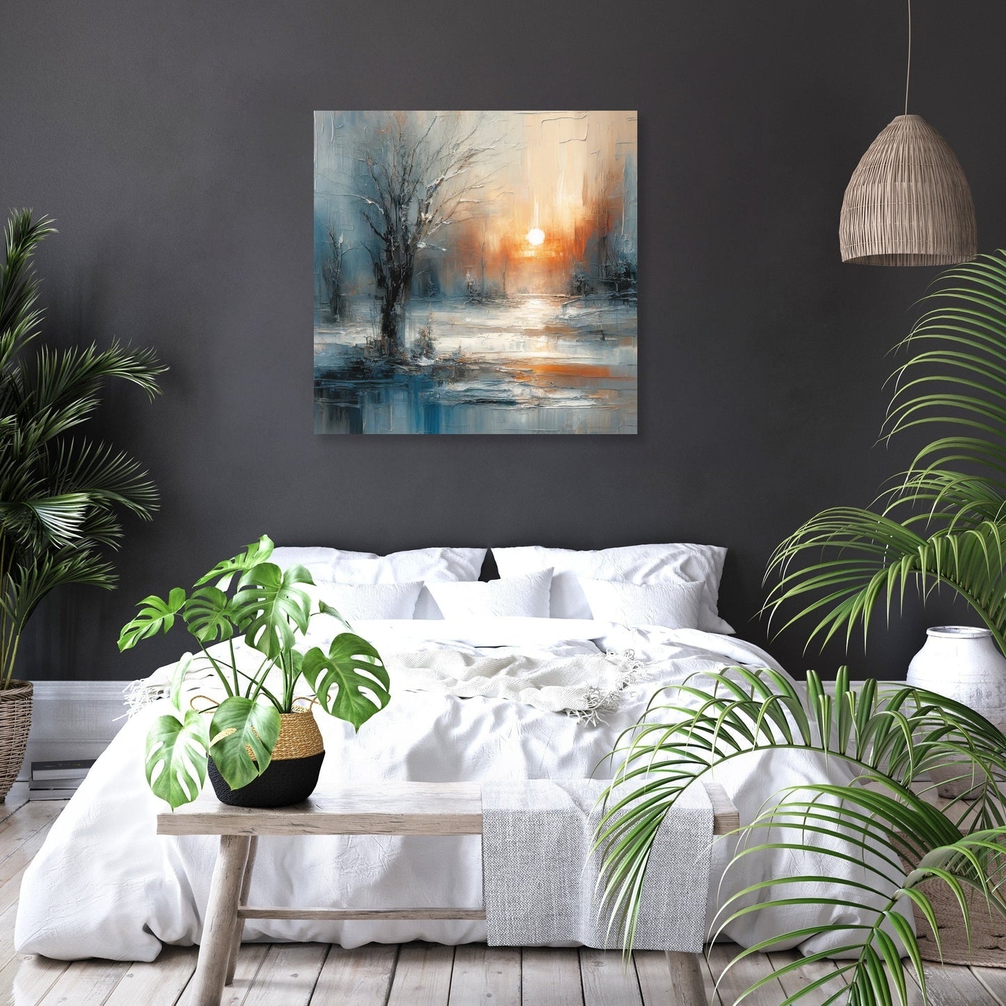 Winter Solitude Symphony Canvas