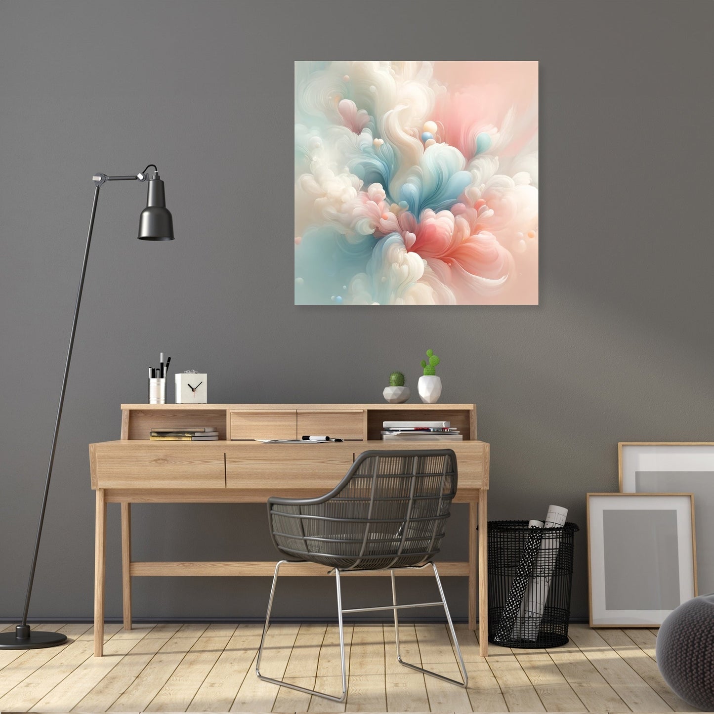Spring Whispers Abstract Canvas