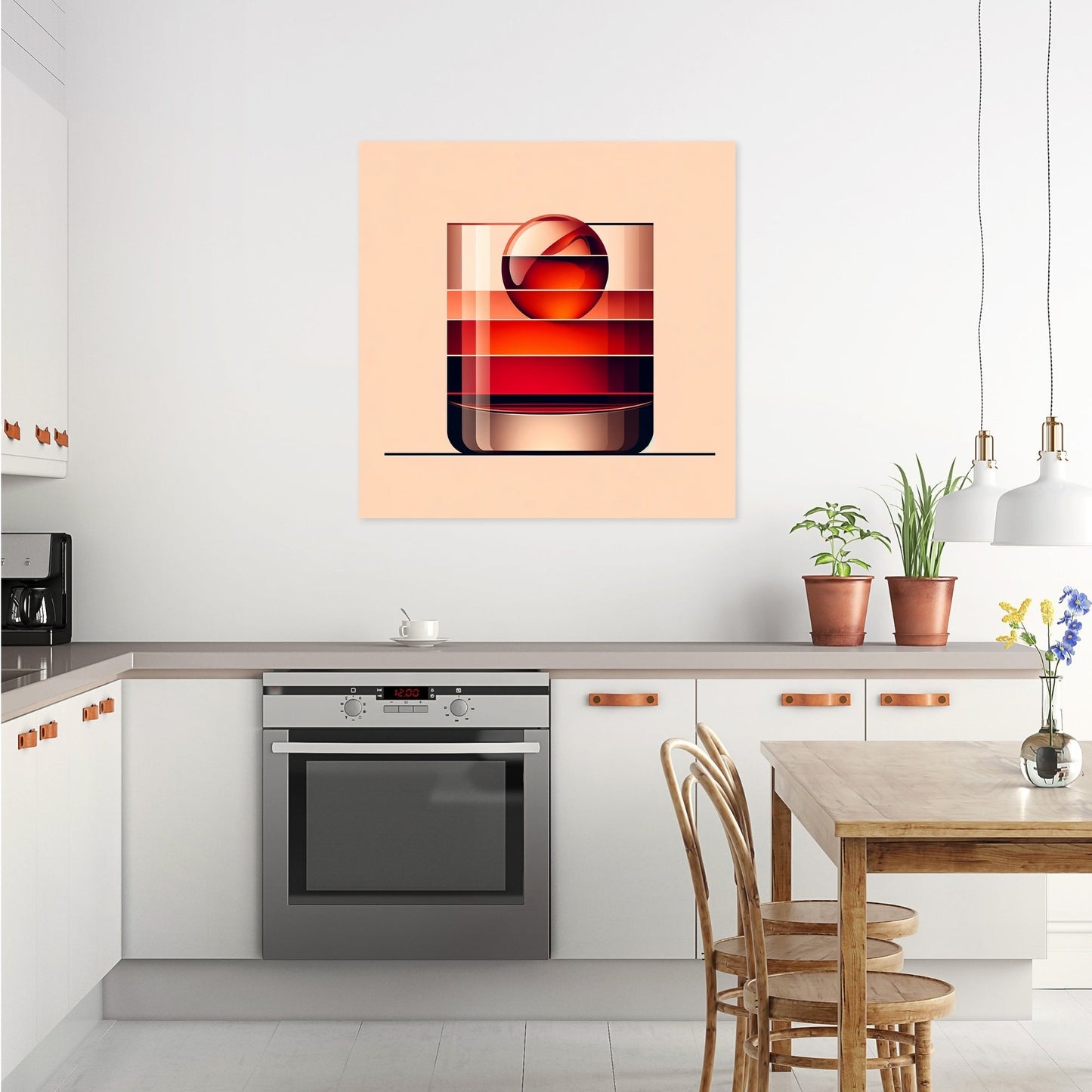 Negroni Abstract Minimalism Canvas
