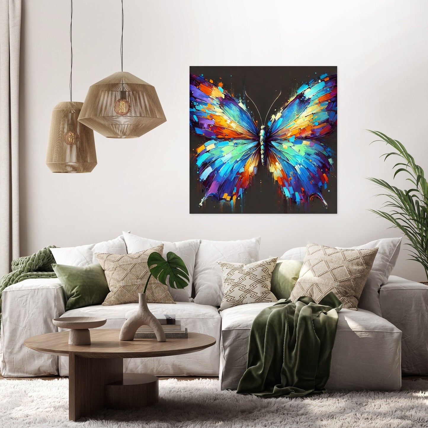Vibrant Butterfly Dreams Canvas