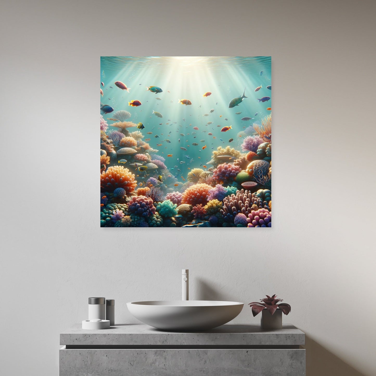 Coral Reef Elegance Canvas