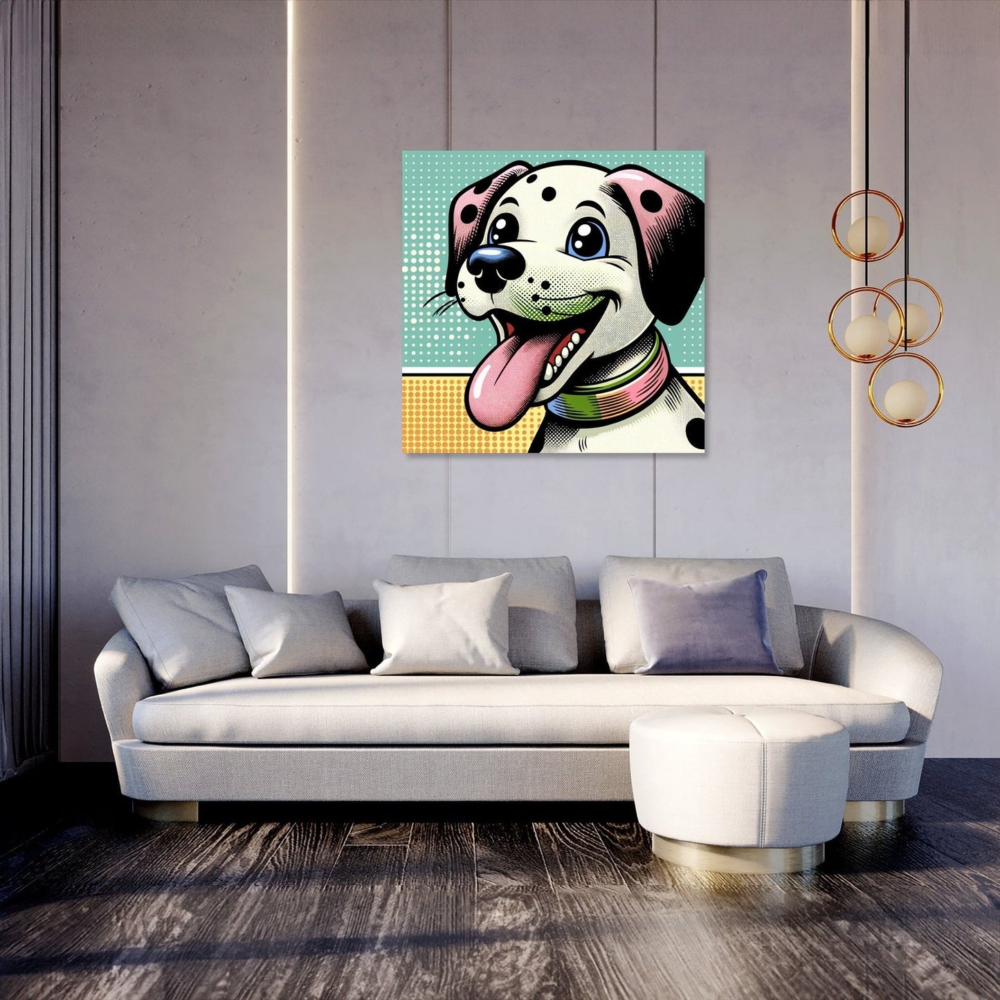 Playful Pup Canvas