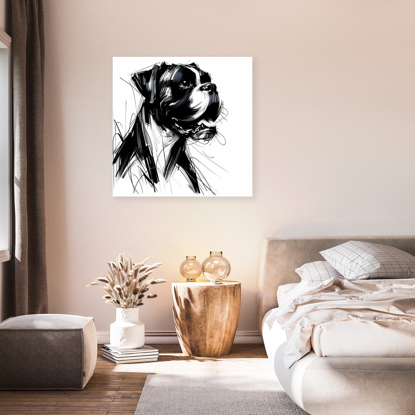 Echoes of Expression Emotional Boxer Canvas