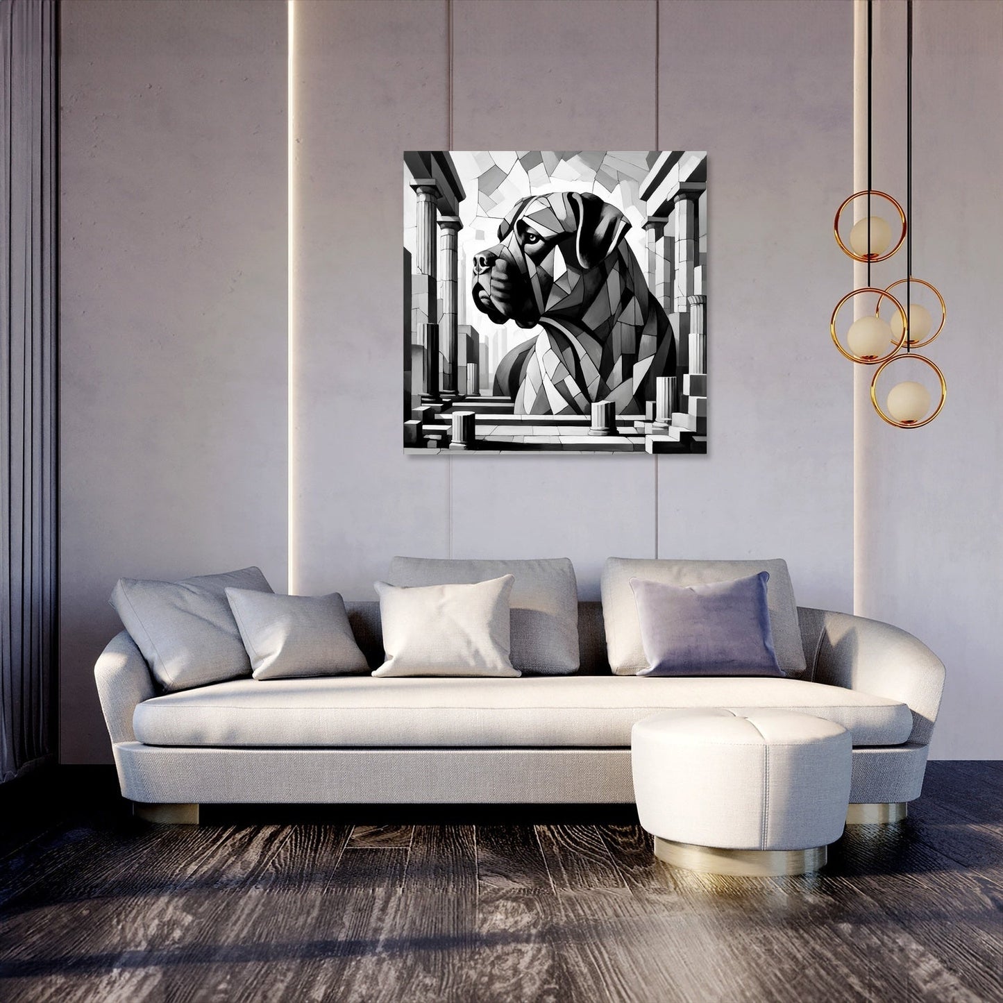 Echoes of the Past Bullmastiff Canvas