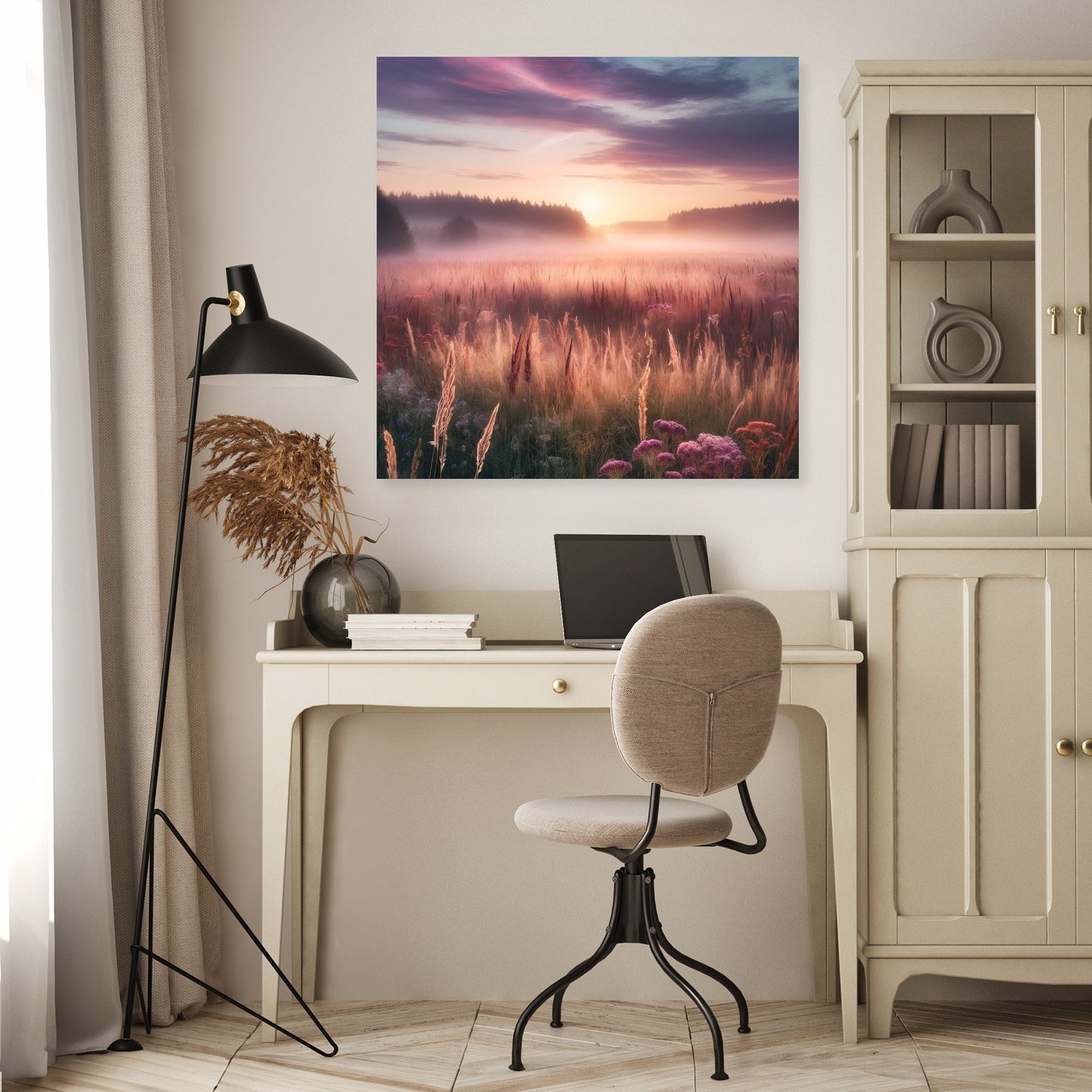 Dawn Meadow Serenity Canvas