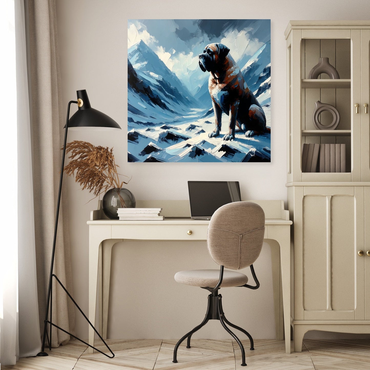Mountain Sentinel Bullmastiff Canvas