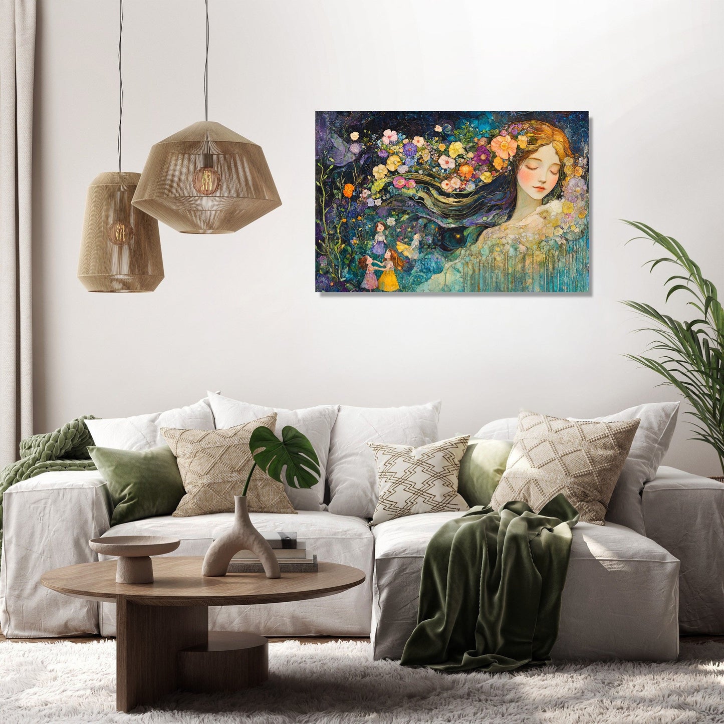 Mother of Blossoms Canvas
