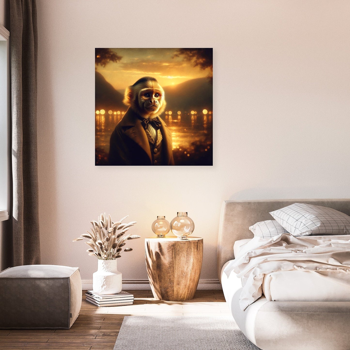 Regal Capuchin Dusk Portrait Canvas