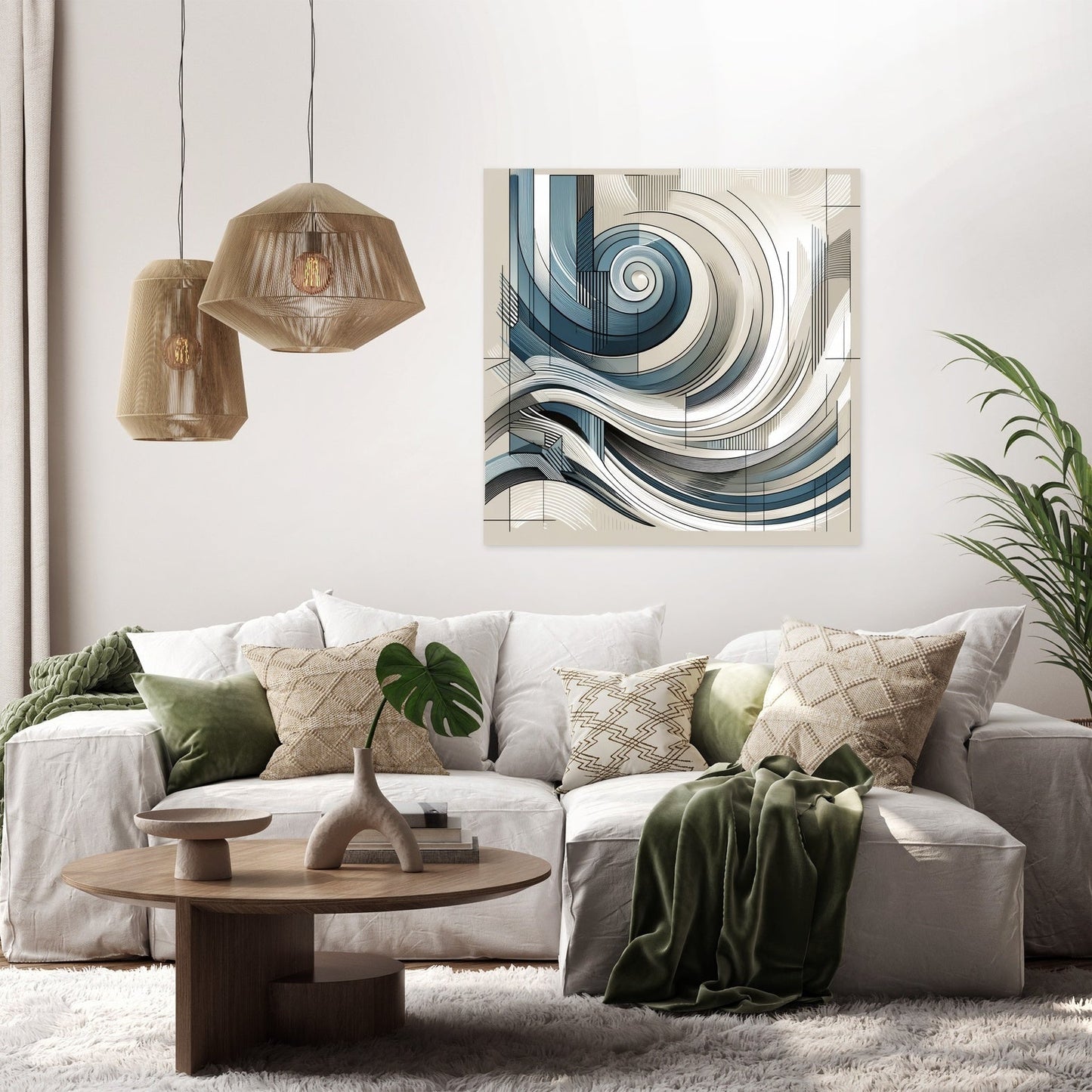 Dynamic Swirls Canvas
