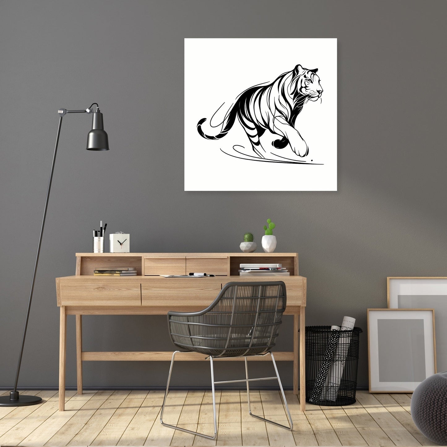 Elegant Motion Tiger Canvas