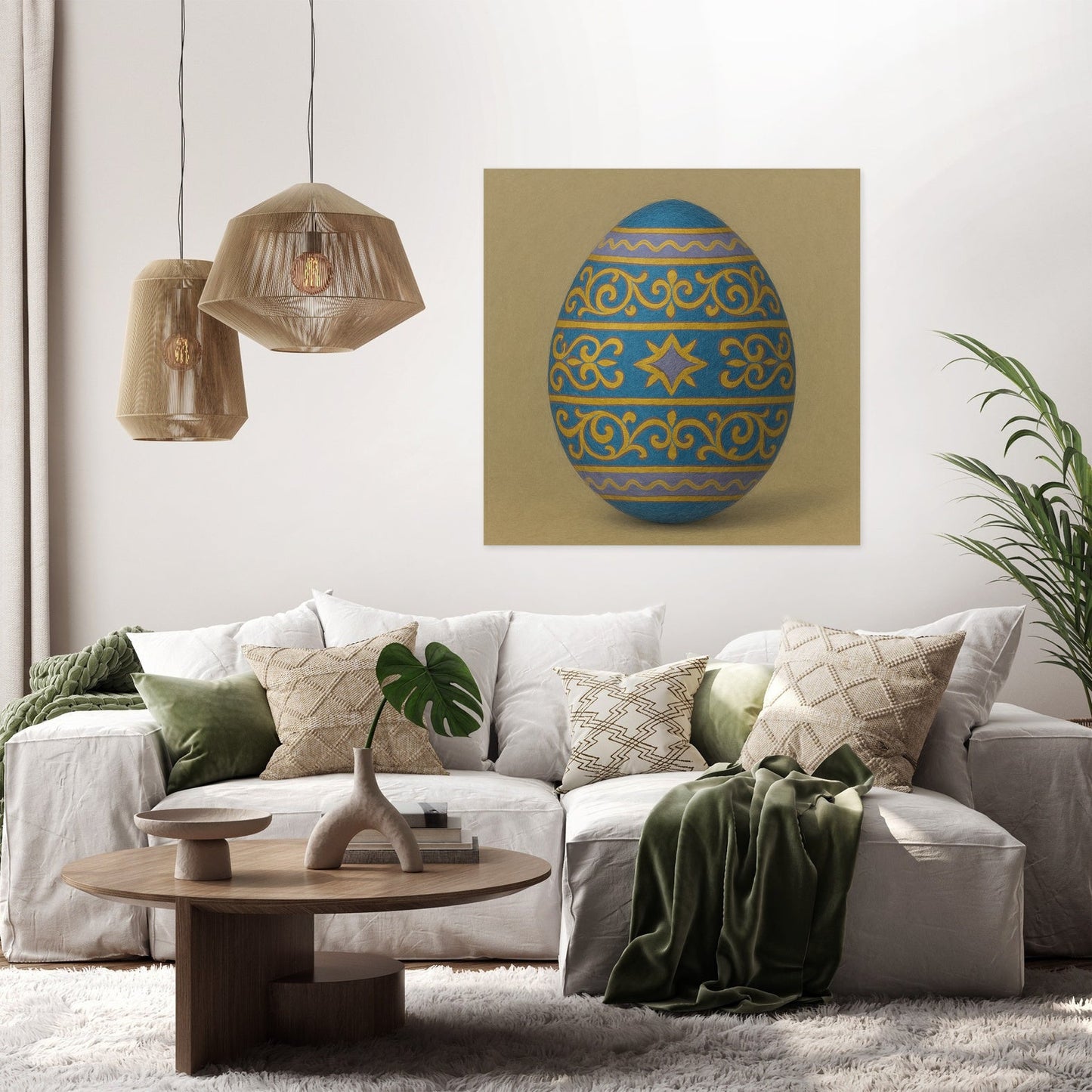 Ornate Egg Canvas