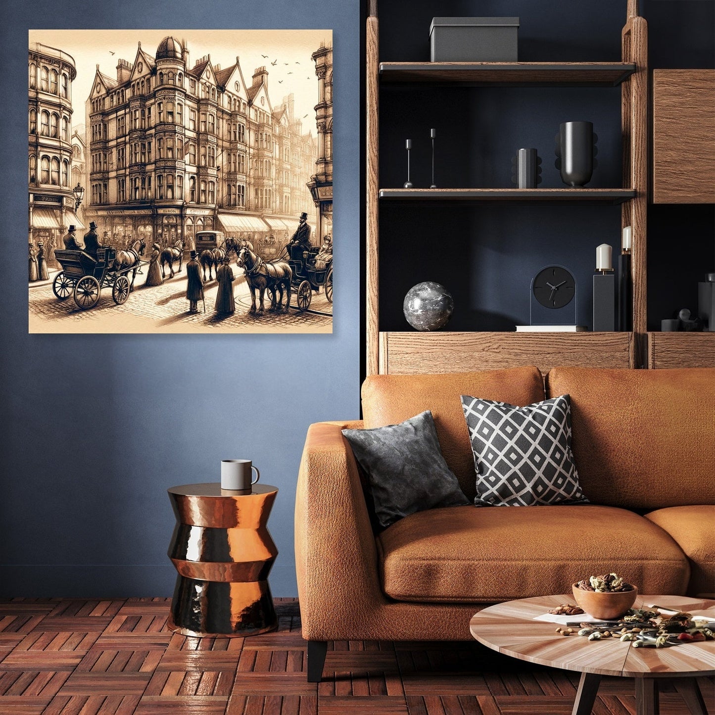 Victorian Brighton Street Canvas