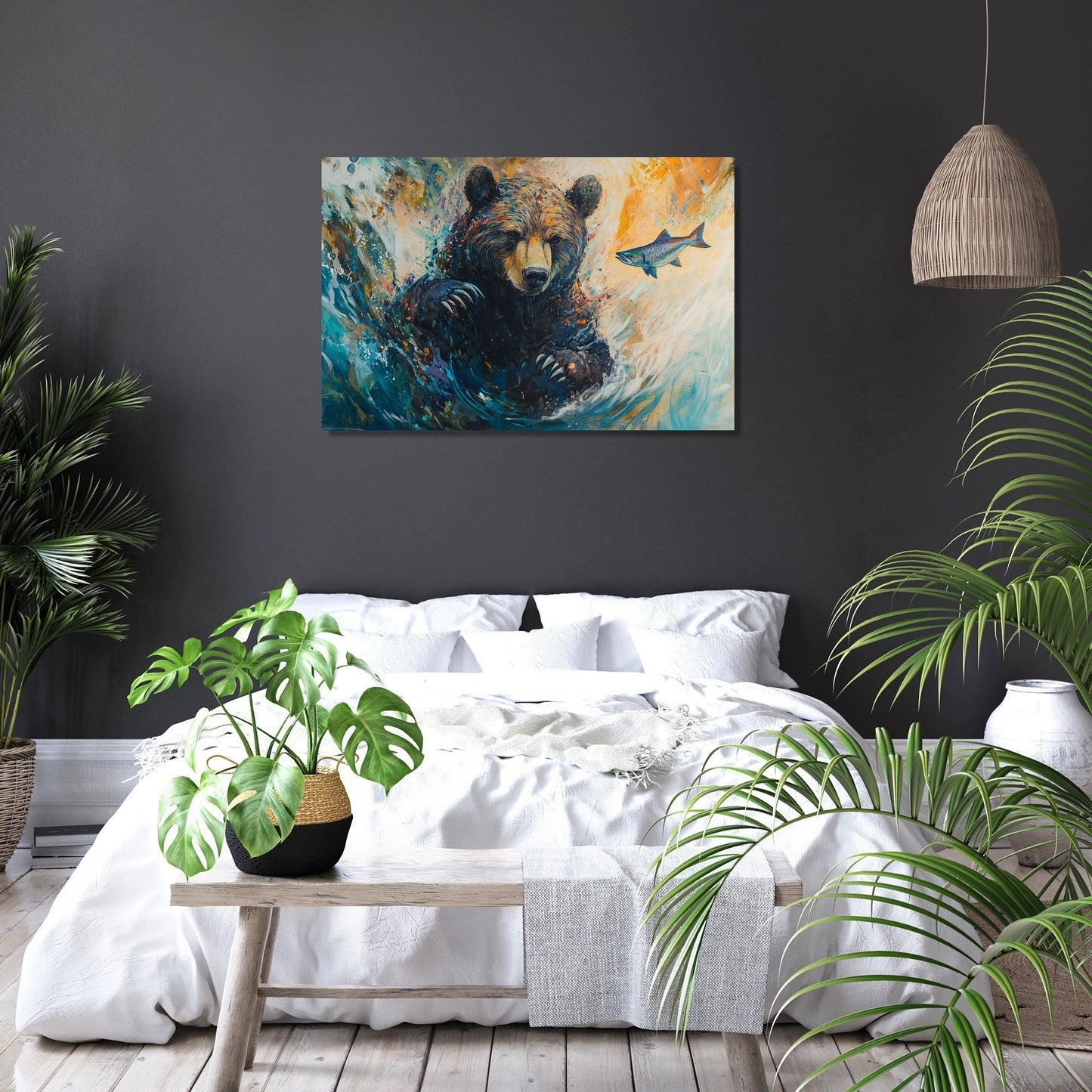 Serengeti Bear Canvas