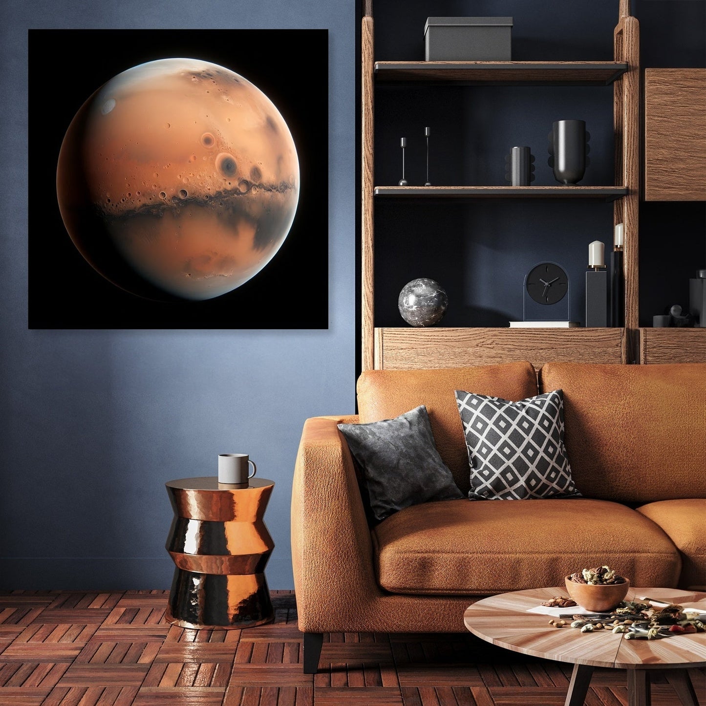 Mars' Nocturnal Mystery Canvas