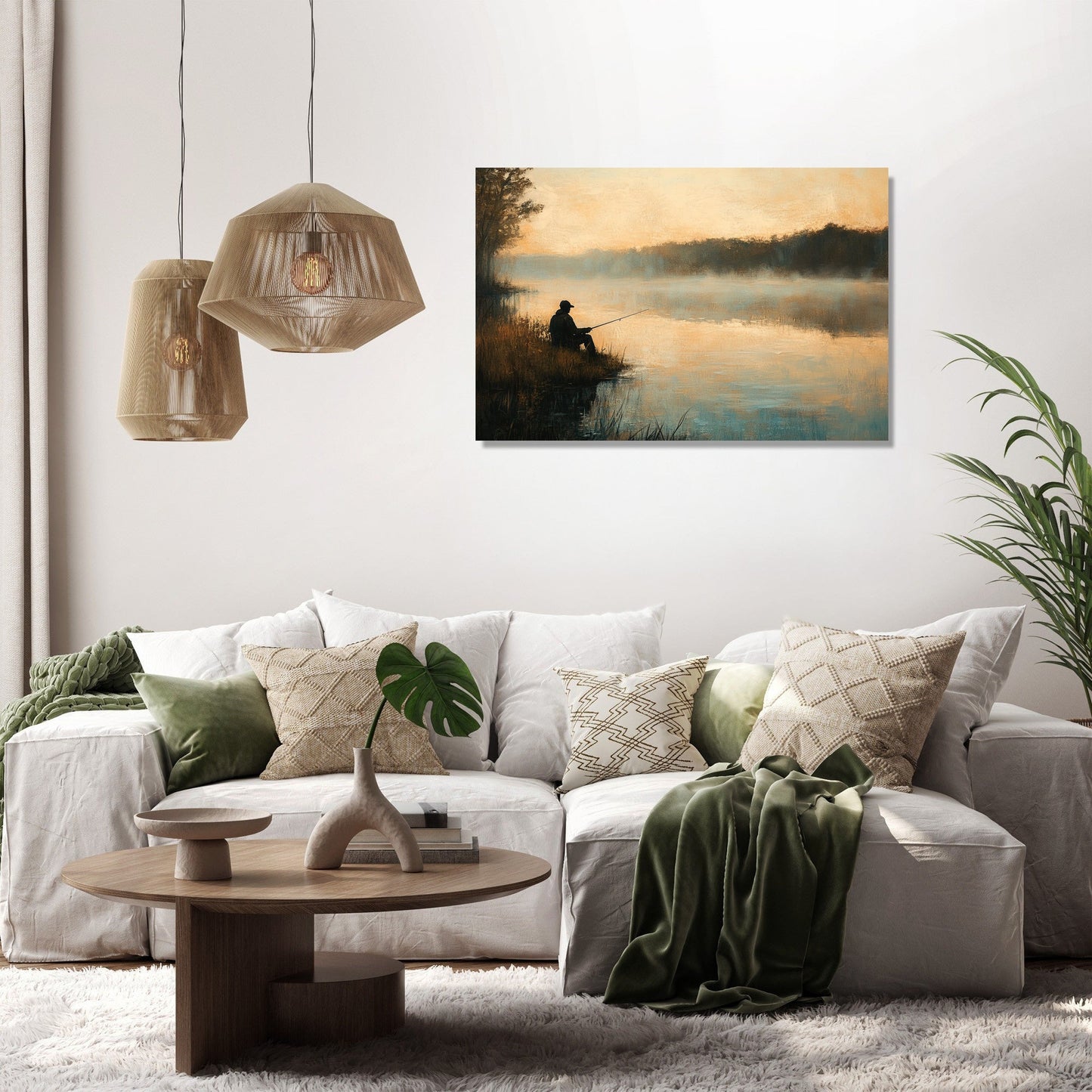Angler's Dawn Canvas
