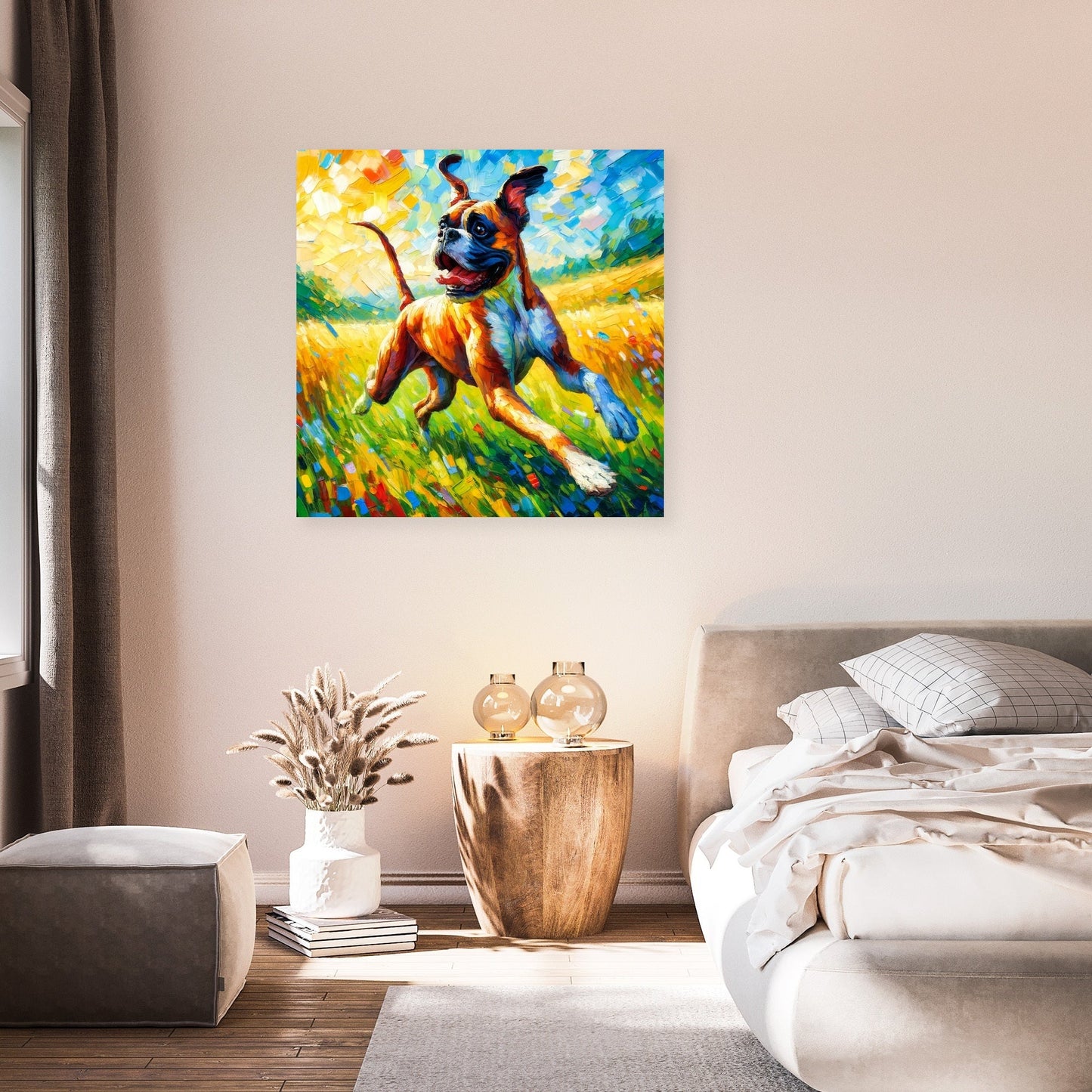 Boxer's Joyful Dance Canvas