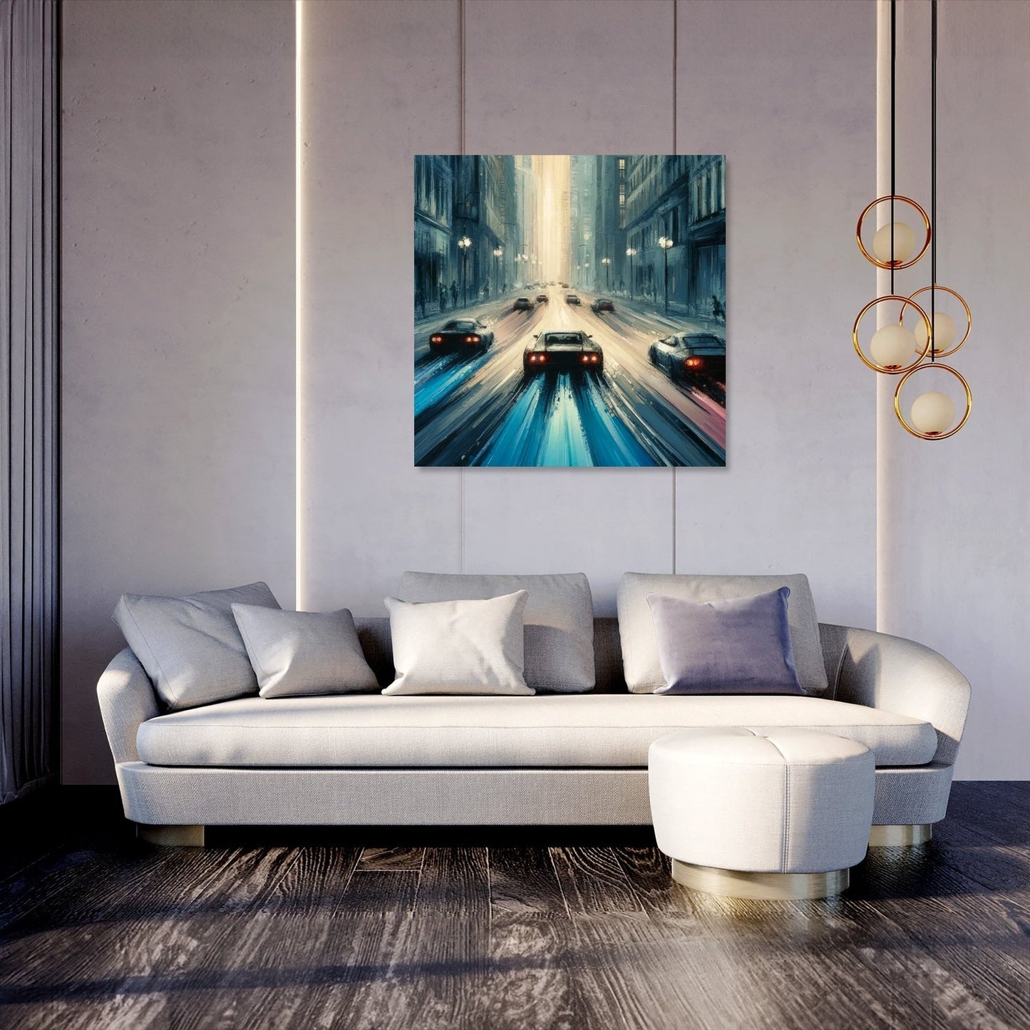 Rivals in the Narrow City Canvas