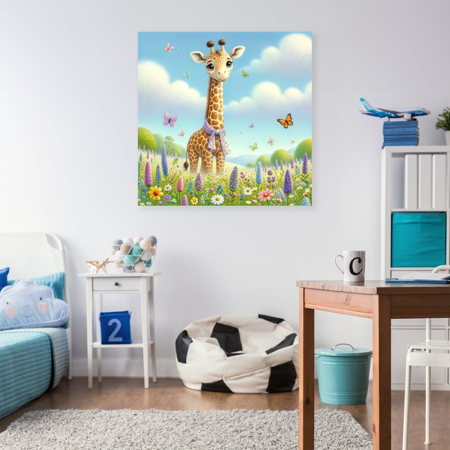 Giraffe Garden Canvas