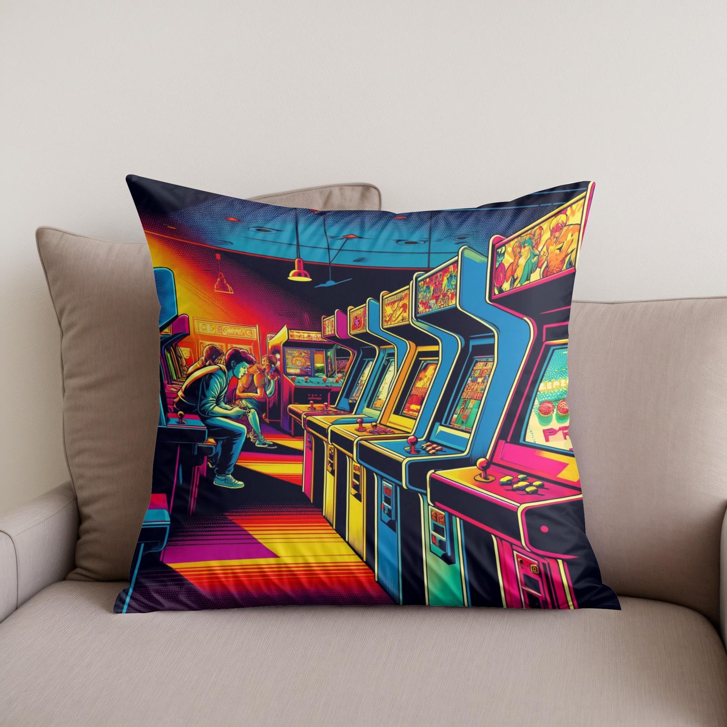 Arcade Retro Pop Cotton Cushion