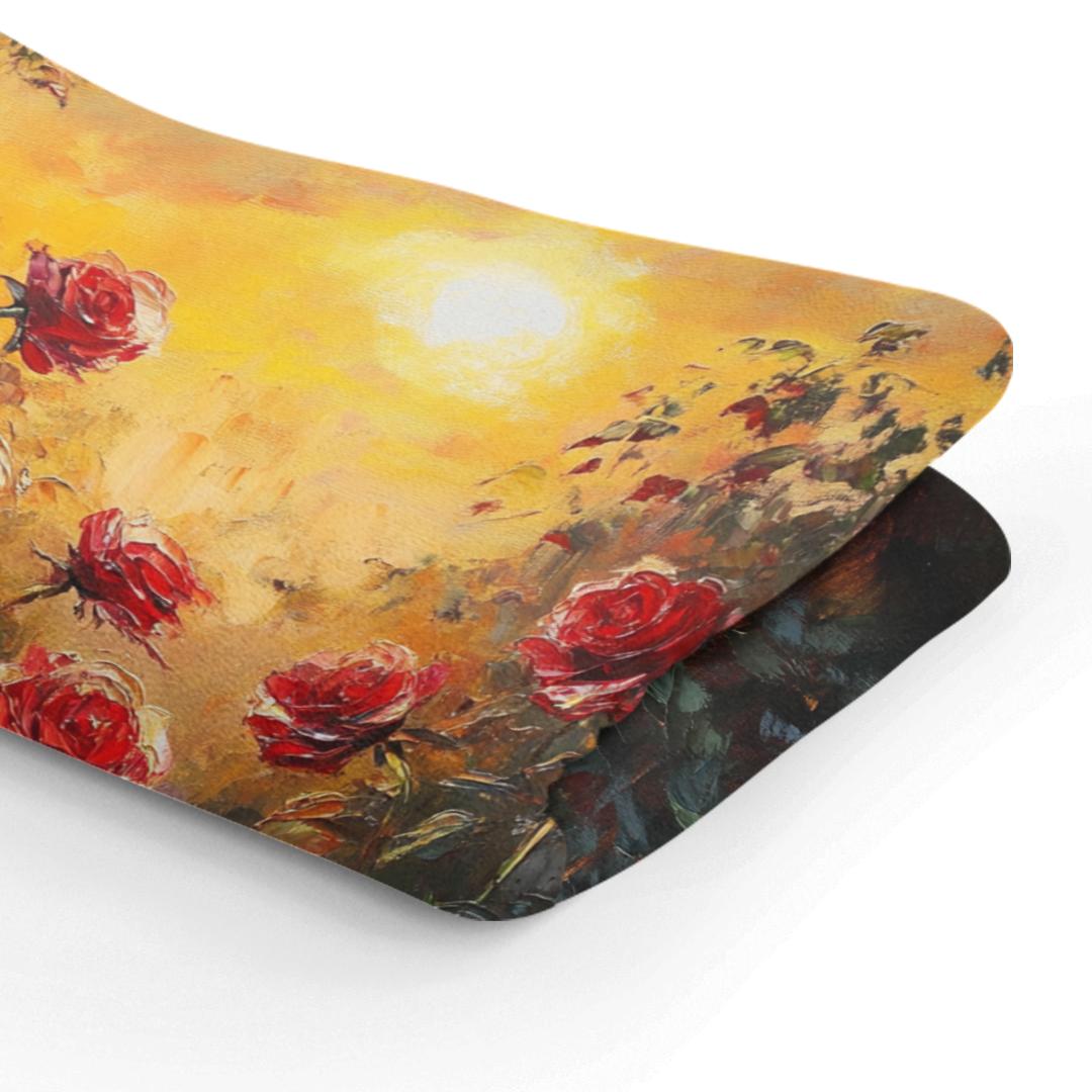 Sunset Rose Garden Blanket
