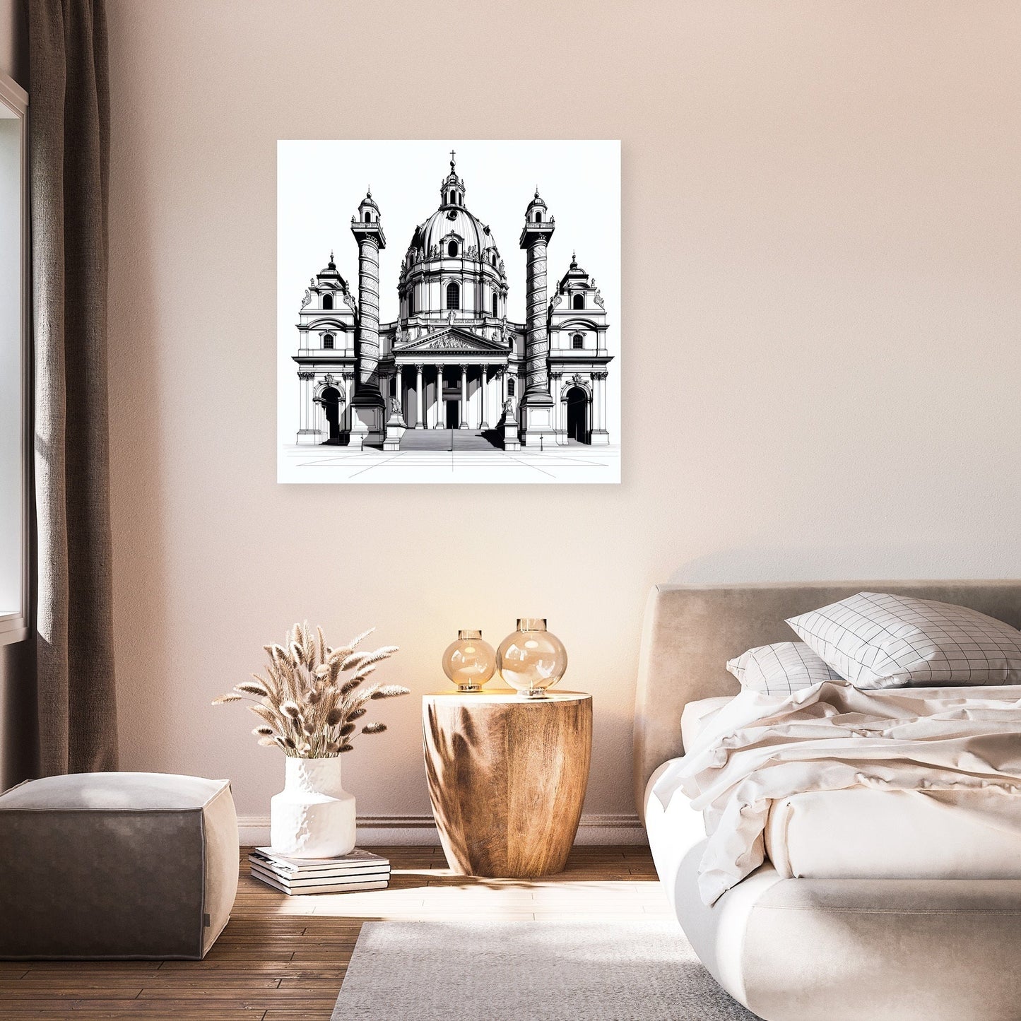 Vienna Karlskirche Essence Canvas