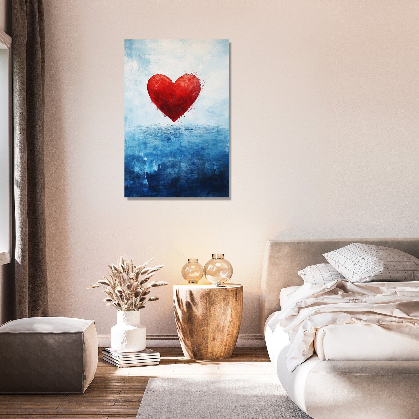 Crimson Heart at Ocean Canvas