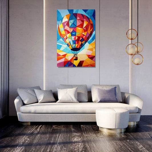 Geometric Hot Air Canvas