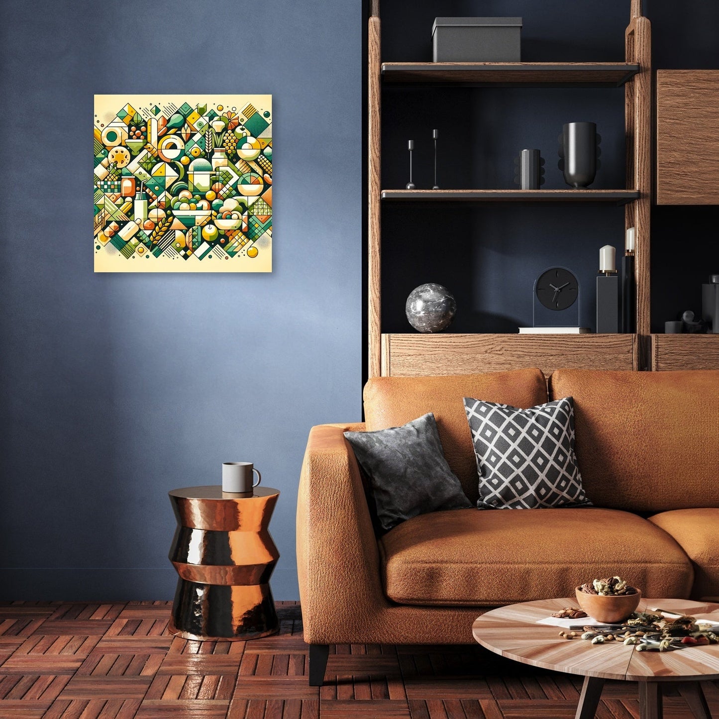 Culinary Mosaic Canvas