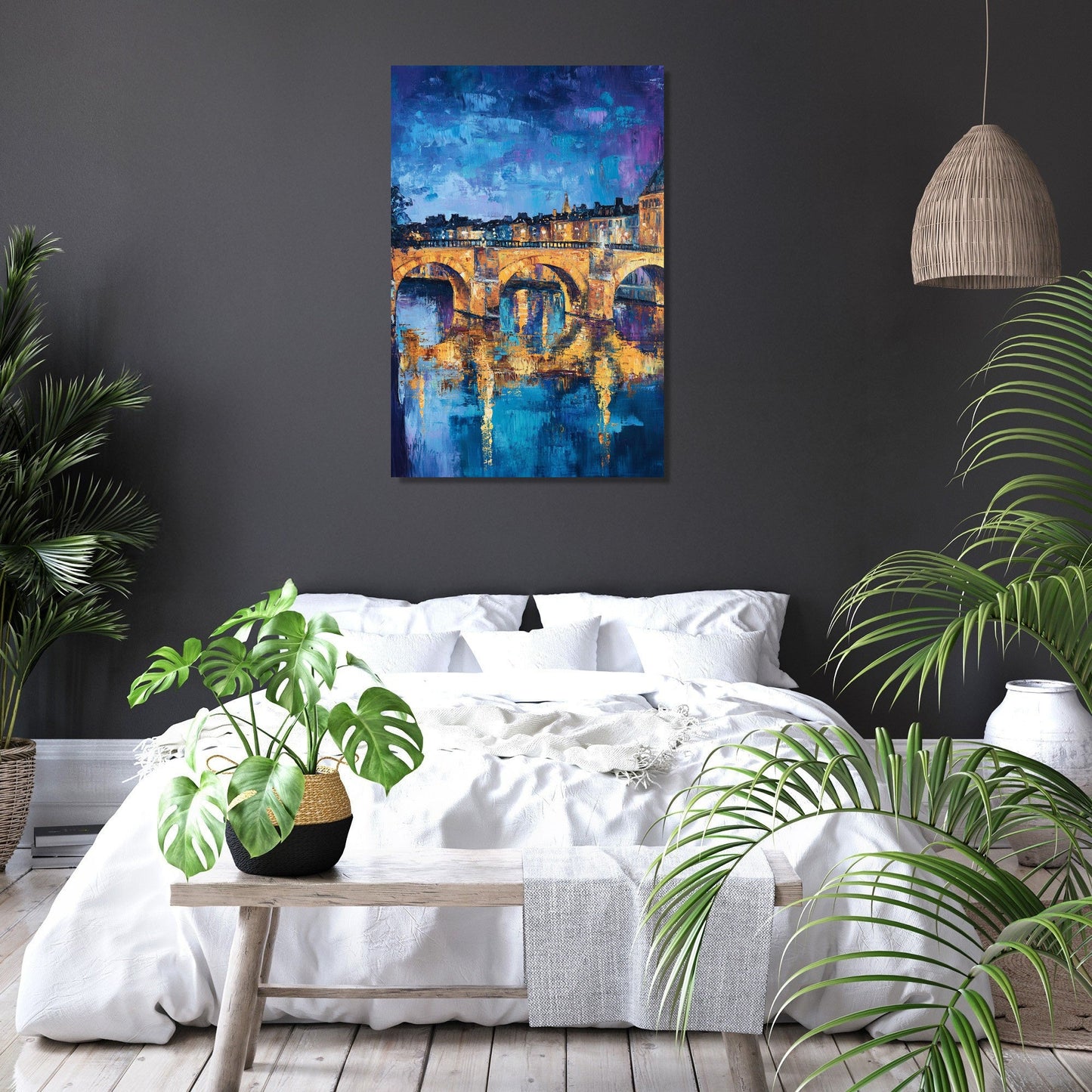 Pont Neuf Night Canvas