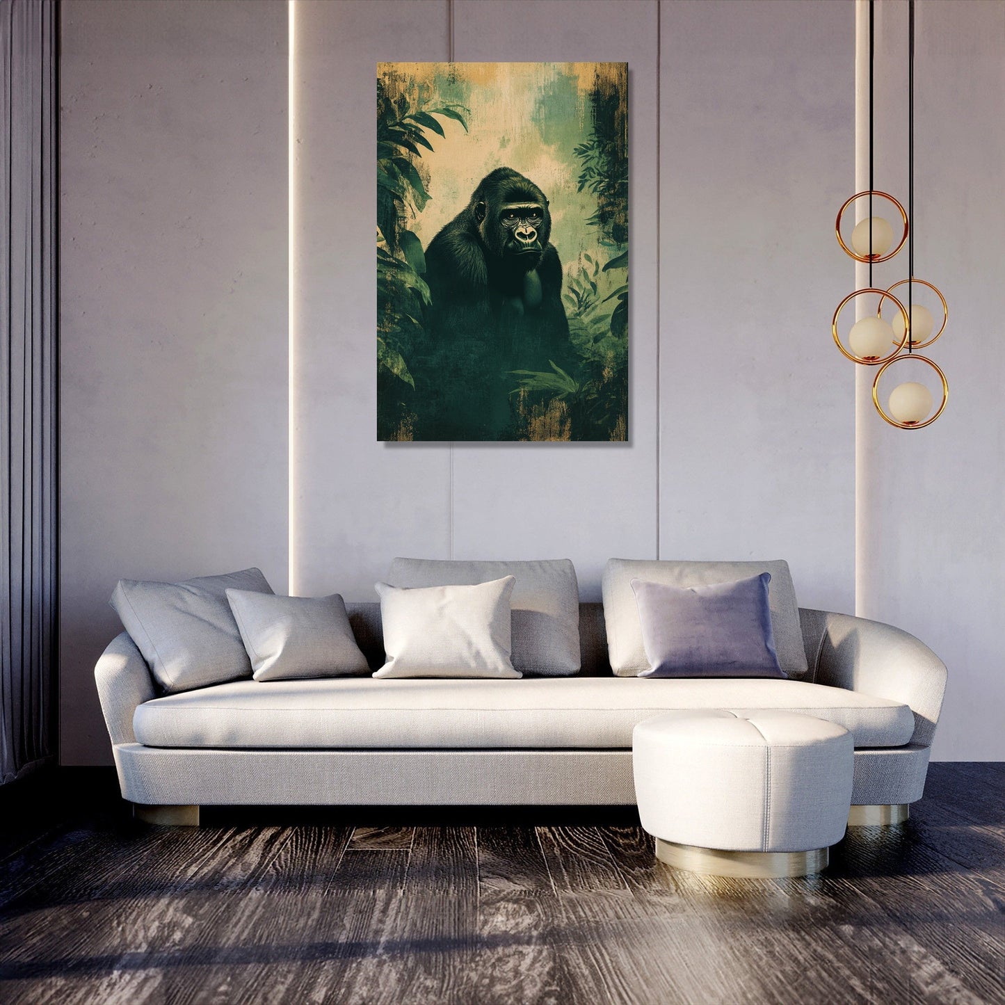 Gorilla Gaze Canvas