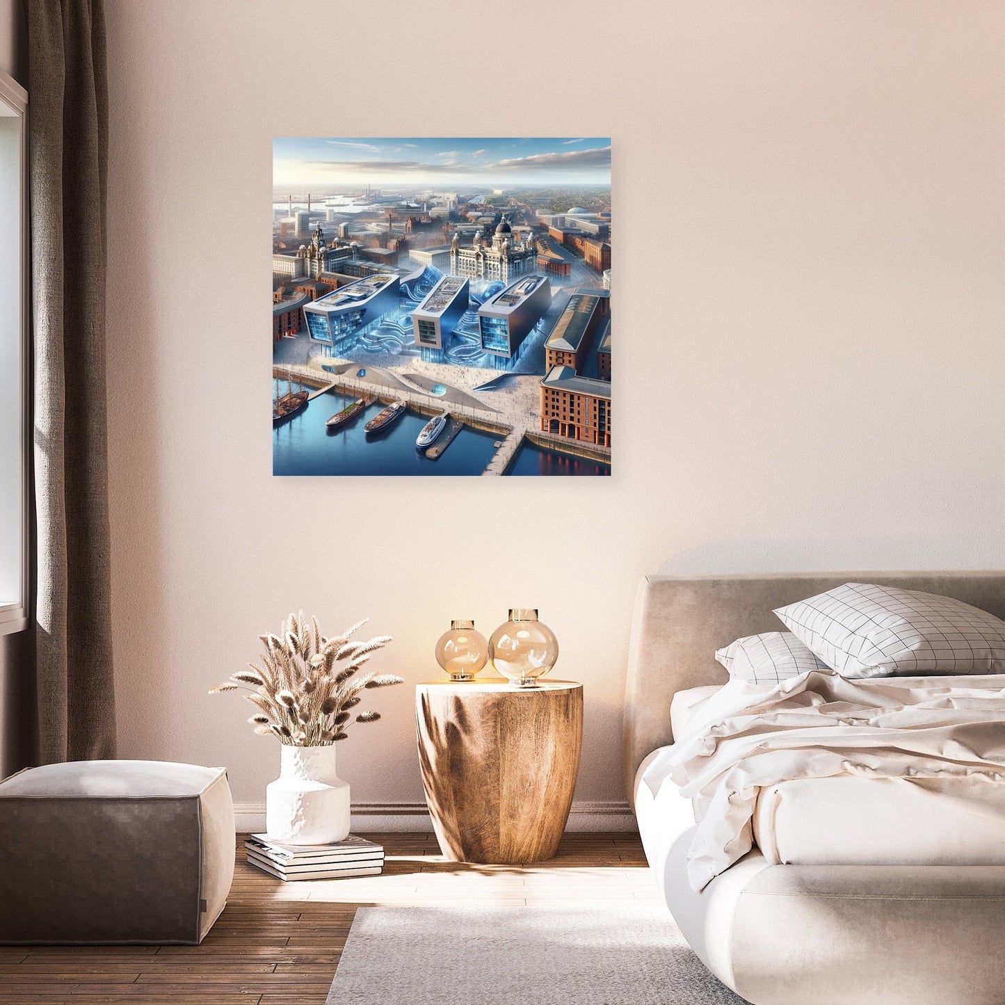 Panoramic Liverpool Canvas