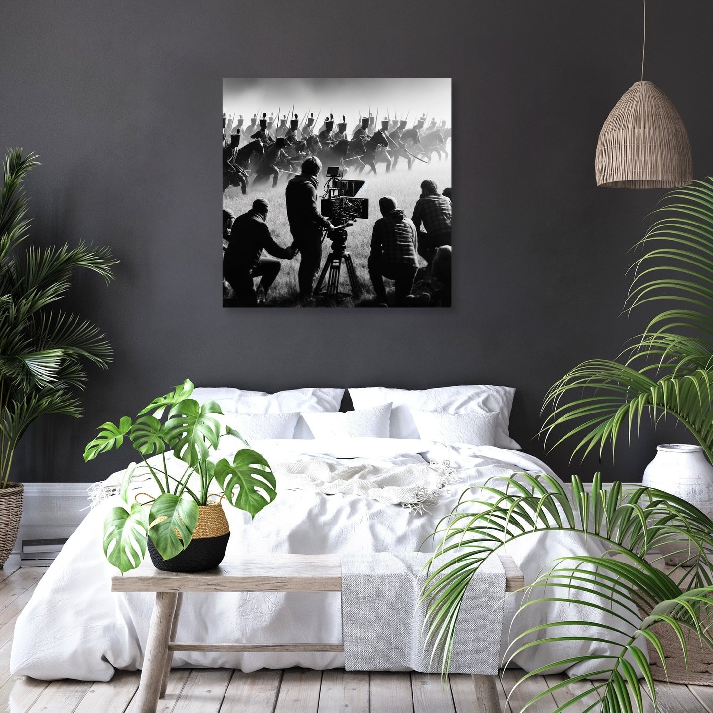 Battlefield Reenactment Canvas