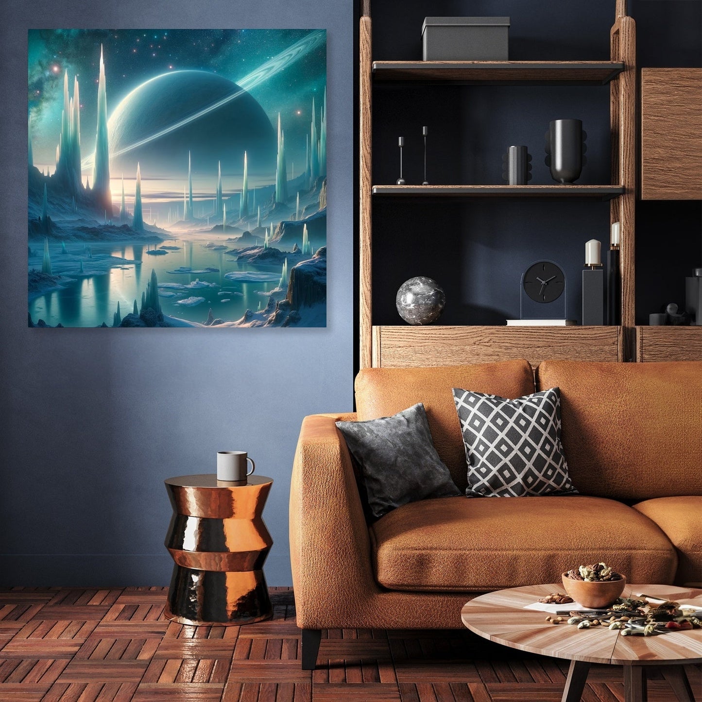 Nebula Ice Spires Canvas