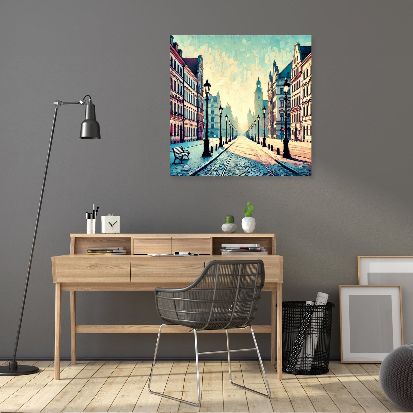 Serene Morning Old Town Canvas