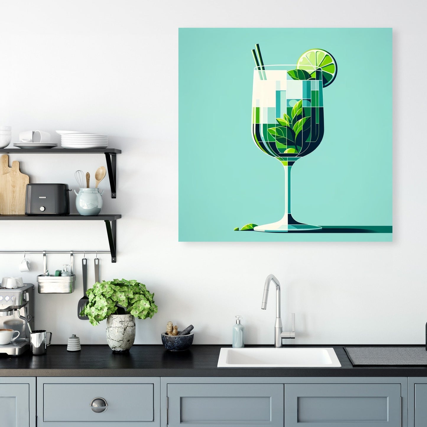 Mojito Modern Minimal Canvas