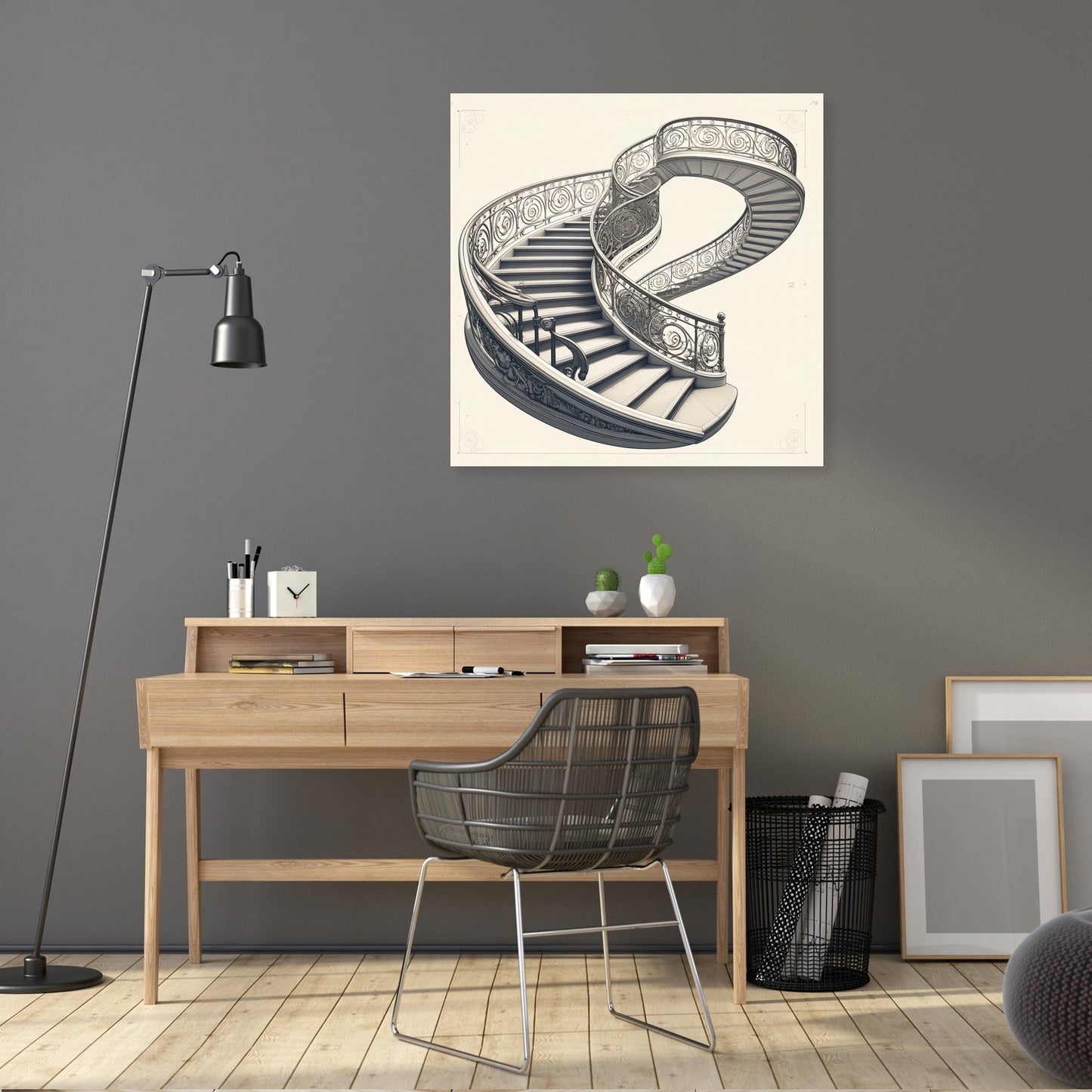 Elegant Spiral Canvas