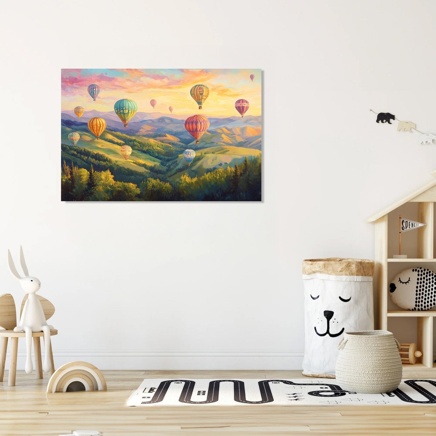Whimsical Balloon Dream Canvas