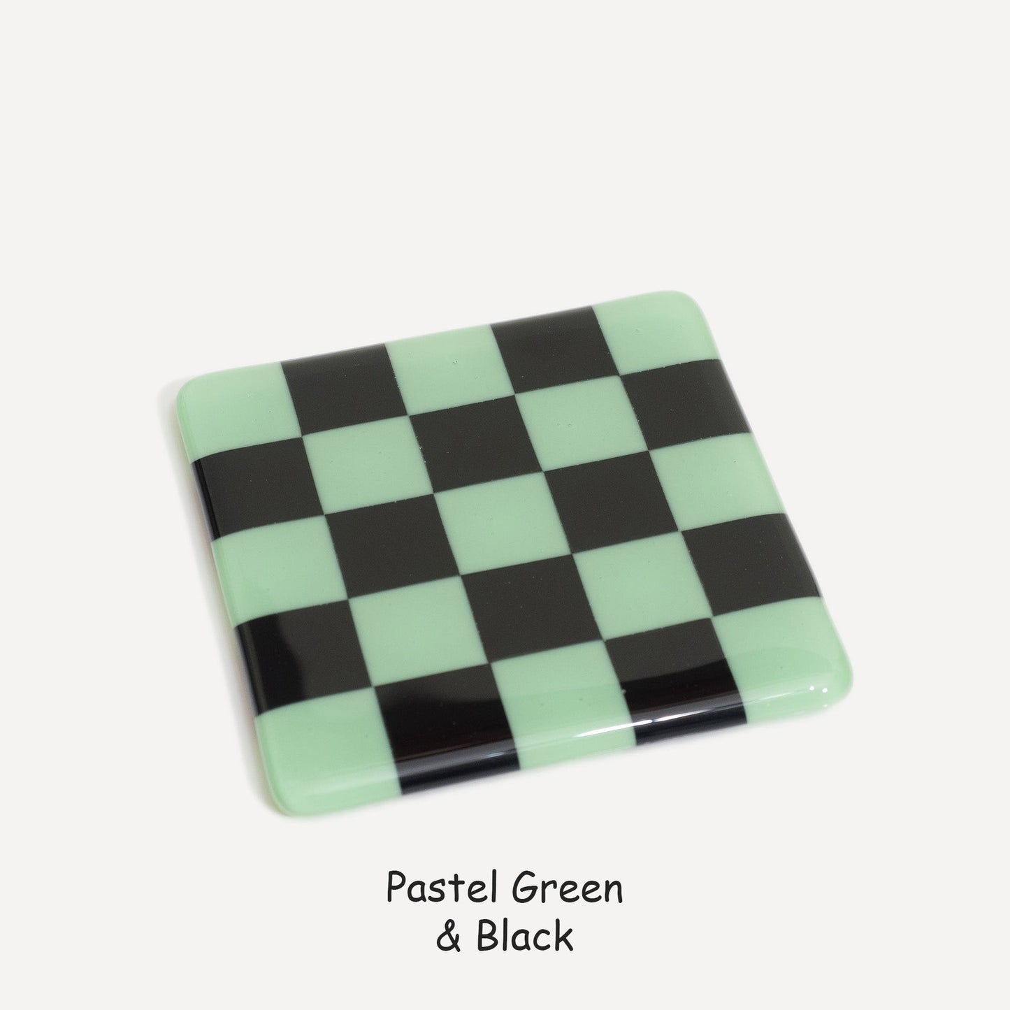 10cm Chequered Dual Colour Coaster - Oceanside Collection